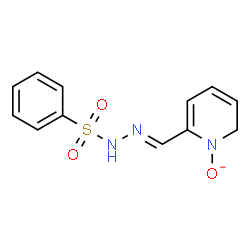 ChemSpider 2D Image | 6-{(E)-[(Phenylsulfonyl)hydrazono]methyl}-1(2H)-pyridinolate | C12H12N3O3S