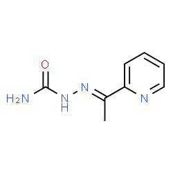 ChemSpider 2D Image | (2E)-2-[1-(2-Pyridinyl)ethylidene]hydrazinecarboxamide | C8H10N4O