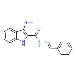 ChemSpider 2D Image | 3-Amino-N'-[(E)-phenylmethylene]-1H-indole-2-carbohydrazide | C16H14N4O