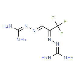 ChemSpider 2D Image | N''-{(2Z,3E)-3-[(Diaminomethylene)hydrazono]-1,1,1-trifluoro-2-propanylidene}carbonohydrazonic diamide | C5H9F3N8