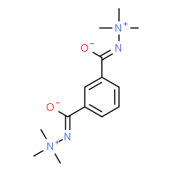 ChemSpider 2D Image | (Z,Z)-1,3-Phenylenebis[(2,2,2-trimethyldiazan-2-ium-1-ylidene)methanolate] | C14H22N4O2