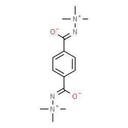 ChemSpider 2D Image | (Z,Z)-1,4-Phenylenebis[(2,2,2-trimethyldiazan-2-ium-1-ylidene)methanolate] | C14H22N4O2