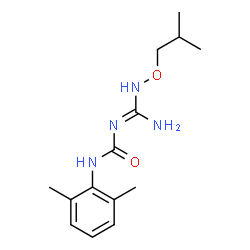 ChemSpider 2D Image | 1-[(E)-Amino(isobutoxyamino)methylene]-3-(2,6-dimethylphenyl)urea | C14H22N4O2