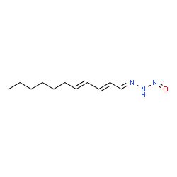 ChemSpider 2D Image | (3E)-1-Oxo-3-[(2E,4E)-2,4-undecadien-1-ylidene]triazane | C11H19N3O
