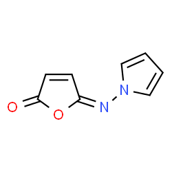 ChemSpider 2D Image | (5E)-5-(1H-Pyrrol-1-ylimino)-2(5H)-furanone | C8H6N2O2