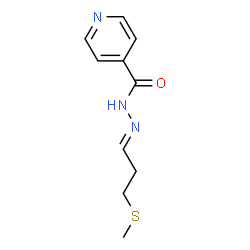 ChemSpider 2D Image | N'-[(1E)-3-(Methylsulfanyl)propylidene]isonicotinohydrazide | C10H13N3OS
