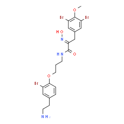 ChemSpider 2D Image | 14-debromoprearaplysillin I | C21H24Br3N3O4