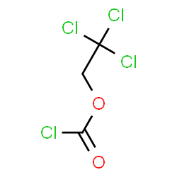 ChemSpider 2D Image | 2,2,2-Trichlorethoxycarbonyl chloride | C3H2Cl4O2