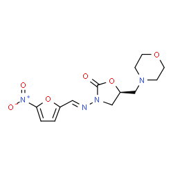 ChemSpider 2D Image | levofuraltadone | C13H16N4O6