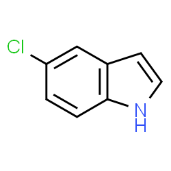 ChemSpider 2D Image | 5-Chloroindole | C8H6ClN