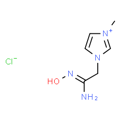 ChemSpider 2D Image | 1-[(2Z)-2-Amino-2-(hydroxyimino)ethyl]-3-methyl-1H-imidazol-3-ium chloride | C6H11ClN4O