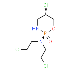 ChemSpider 2D Image | (2S,5S)-5-Chloro-N,N-bis(2-chloroethyl)-1,3,2-oxazaphosphinan-2-amine 2-oxide | C7H14Cl3N2O2P