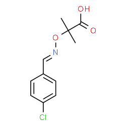 ChemSpider 2D Image | alpha-((4-chlorobenzylideneamino)oxy)isobutyric acid | C11H12ClNO3