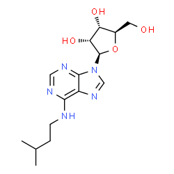 ChemSpider 2D Image | Isopentyladenosine | C15H23N5O4