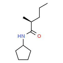 ChemSpider 2D Image | (2S)-N-Cyclopentyl-2-methylpentanamide | C11H21NO