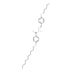 ChemSpider 2D Image | 4-(Decyloxy)-N'-{(E)-[4-(pentyloxy)phenyl]methylene}benzohydrazide | C29H42N2O3