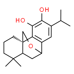 ChemSpider 2D Image | (5xi)-7,20-Epoxyabieta-8,11,13-triene-11,12-diol | C20H28O3
