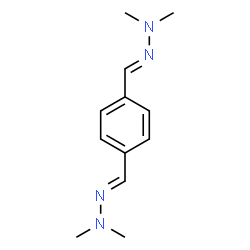 ChemSpider 2D Image | (2E,2'E)-2,2'-[1,4-Phenylenedi(E)methylylidene]bis(dimethylhydrazine) | C12H18N4