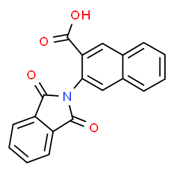 ChemSpider 2D Image | 3-(1,3-Dioxo-1,3-dihydro-2H-isoindol-2-yl)-2-naphthoic acid | C19H11NO4