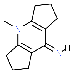 ChemSpider 2D Image | 4-Methyl-2,3,4,5,6,7-hexahydrodicyclopenta[b,e]pyridin-8(1H)-imine | C12H16N2