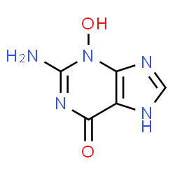 ChemSpider 2D Image | 3-HYDROXYGUANINE | C5H5N5O2