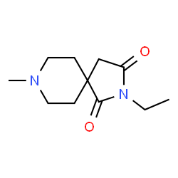 ChemSpider 2D Image | 2-Ethyl-8-methyl-2,8-diazaspiro[4.5]decane-1,3-dione | C11H18N2O2