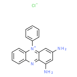 ChemSpider 2D Image | 1,3-diamino-5-phenylphenazinium chloride | C18H15ClN4
