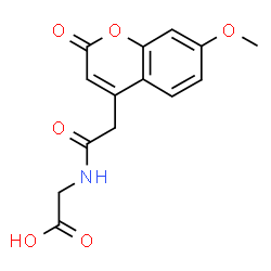 ChemSpider 2D Image | N-[(7-Methoxy-2-oxo-2H-chromen-4-yl)acetyl]glycine | C14H13NO6