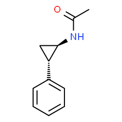 ChemSpider 2D Image | N-[(1R,2S)-2-Phenylcyclopropyl]acetamide | C11H13NO