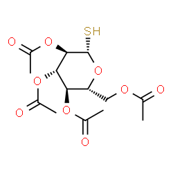 ChemSpider 2D Image | 1-Thio-B-D-glucose tetraacetate | C14H20O9S