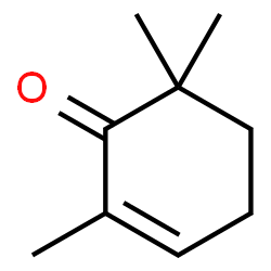 ChemSpider 2D Image | 2,6,6-trimethyl-2-cyclohexenone | C9H14O
