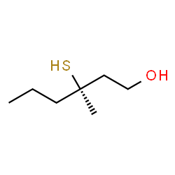 ChemSpider 2D Image | (3R)-3-Methyl-3-sulfanyl-1-hexanol | C7H16OS