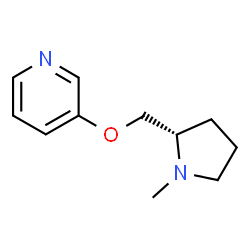 ChemSpider 2D Image | 3-{[(2S)-1-Methyl-2-pyrrolidinyl]methoxy}pyridine | C11H16N2O