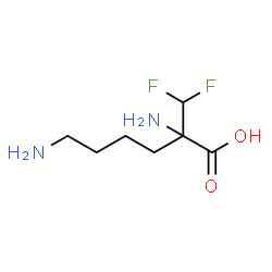 ChemSpider 2D Image | 2-(Difluoromethyl)lysine | C7H14F2N2O2