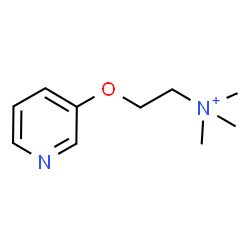 ChemSpider 2D Image | N,N,N-Trimethyl-2-(3-pyridinyloxy)ethanaminium | C10H17N2O