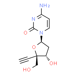 ChemSpider 2D Image | 2'-Deoxy-4'-ethynylcytidine | C11H13N3O4