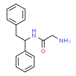 ChemSpider 2D Image | N-(1,2-Diphenylethyl)glycinamide | C16H18N2O