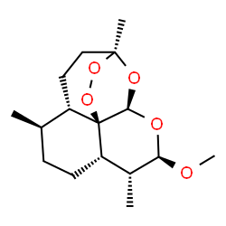 ChemSpider 2D Image | (1S,4S,5R,8S,9R,10R,12R,13R)-10-Methoxy-1,5,9-trimethyl-11,14,15,16-tetraoxatetracyclo[10.3.1.0~4,13~.0~8,13~]hexadecane | C16H26O5