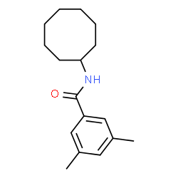 ChemSpider 2D Image | N-Cyclooctyl-3,5-dimethylbenzamide | C17H25NO