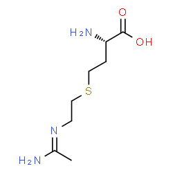 ChemSpider 2D Image | S-[2-[(1-Iminoethyl)amino]ethyl]-L-homocysteine | C8H17N3O2S