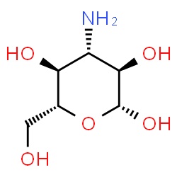 ChemSpider 2D Image | 3-Amino-3-deoxy-beta-D-glucopyranose | C6H13NO5