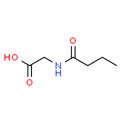 ChemSpider 2D Image | Butyrylglycine | C6H11NO3