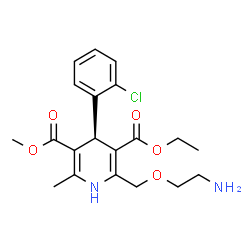 ChemSpider 2D Image | (+)-Amlodipine | C20H25ClN2O5