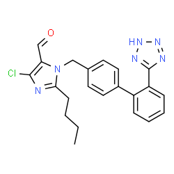 ChemSpider 2D Image | Losartan Carboxaldehyde | C22H21ClN6O