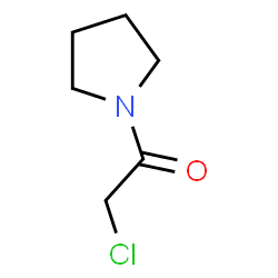ChemSpider 2D Image | 1-(chloroacetyl)pyrrolidine | C6H10ClNO