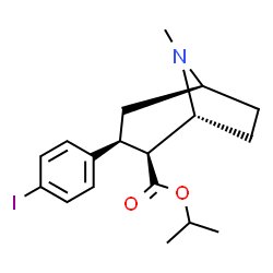 ChemSpider 2D Image | 3beta-(4-Iodophenyl)tropan-2beta-carboxylic acid isopropyl ester | C18H24INO2
