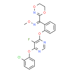 ChemSpider 2D Image | (Z)-fluoxastrobin | C21H16ClFN4O5