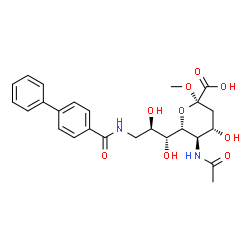 ChemSpider 2D Image | ME-A-9-N-(BIPHENYL-4-CARBONYL)-AMINO-9-DEOXY-NEU5AC | C25H30N2O9