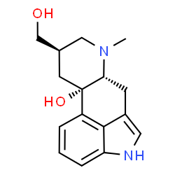 ChemSpider 2D Image | (8beta)-8-(Hydroxymethyl)-6-methylergolin-10-ol | C16H20N2O2