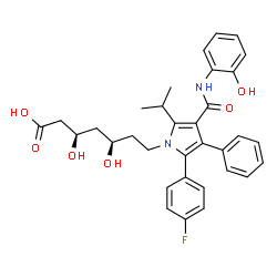 ChemSpider 2D Image | ORTHOHYDROXYATORVASTATIN | C33H35FN2O6